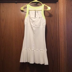 White & Green Nike tennis dress